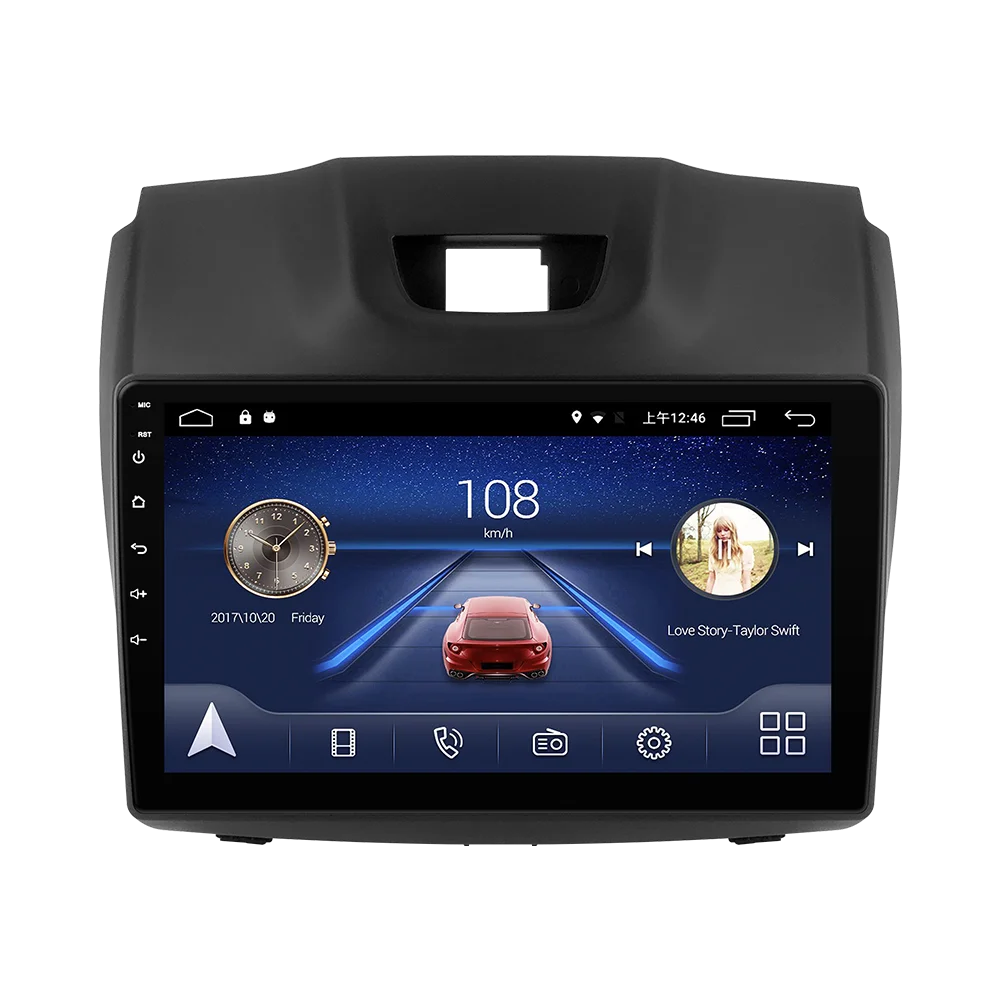 Prelingcar планшет android для 2din isuzu d-max радио аксессуары автомобильный монитор Мультимедиа Видео плеер навигация gps DSP стерео