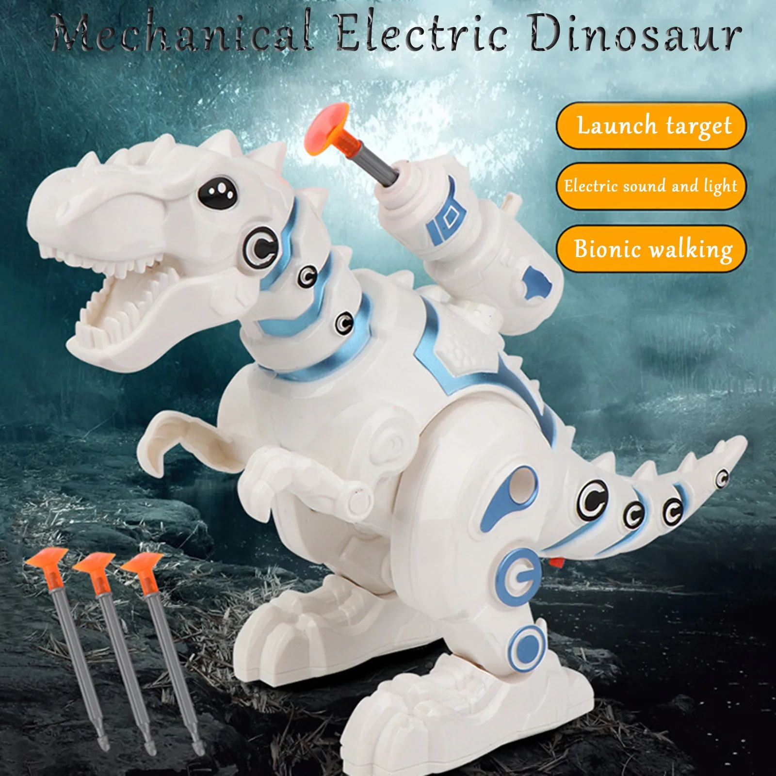 Gran oferta Juguete de dinosaurio Robot Montessori para niños y niñas, juguete educativo inteligente con Control remoto para caminar, regalo 33mj6gAwn8l