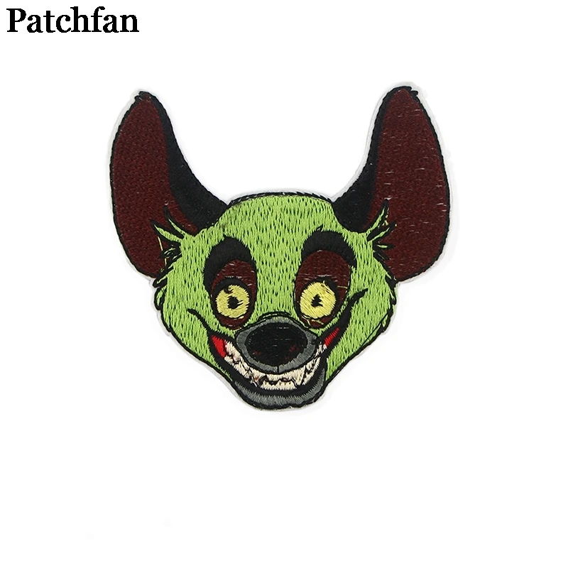 20 шт./партия, Patchfan, Лев, король, мультфильм, железные нашивки, одежда, вышитые аксессуары для лоскутного шитья индивидуальные нашивки,, A2312