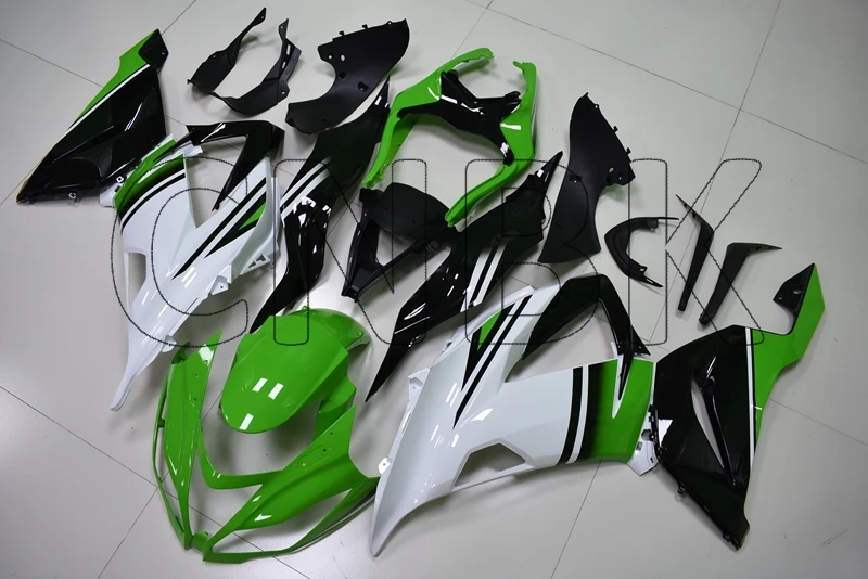 Для Zx6r 2013 Пластиковые обтекатели 636 Zx-6r Черный Белый Зеленый Abs обтекатель ниндзя Zx-6r 2013- комплекты обтекателей - Цвет: INJECTION mold