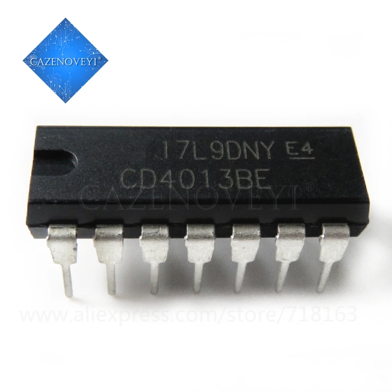 10 шт./лот CD4013BE CD4013BP CD4013 DIP-14 на складе | Электронные компоненты и принадлежности