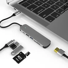 Usb 3.0 hub tipo c hub usb hub 4k hdmi rj45 para macbook