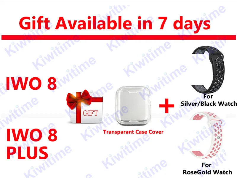 Comprar KIWITIME ibuo 8 PLUS 44mm reloj 4 ritmo cardíaco caja de reloj inteligente para apple iPhone Android teléfono iPhone 5 6 9 10 actualización no apple Watch