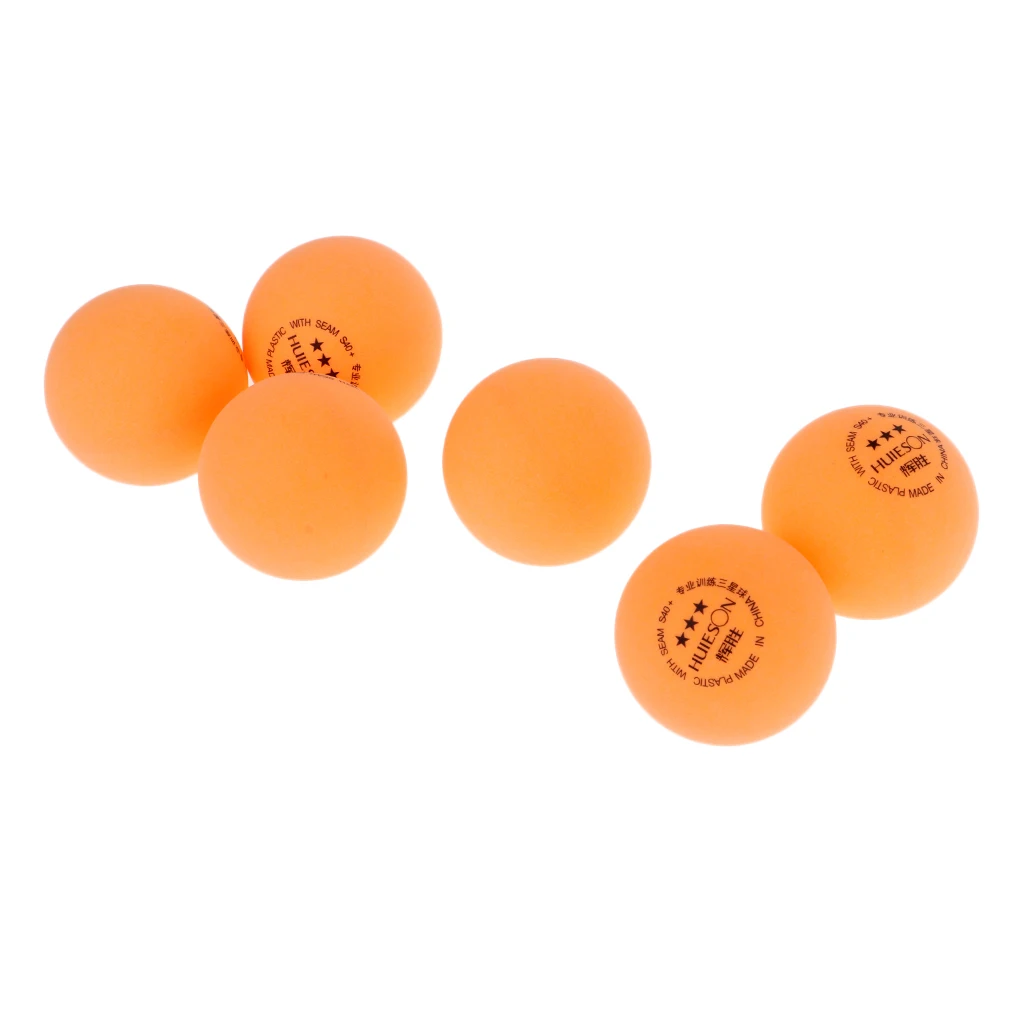 6Pcs 40mm 3-Star Premium Ping Pong Balls Advanced Training Table Tennis Ball