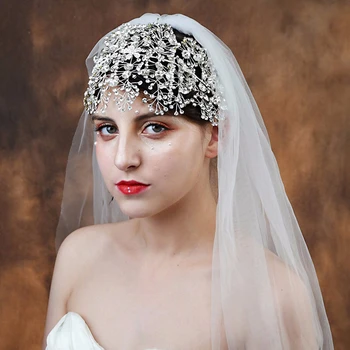 

Luxury Bridal Tiara Hair Vine Extravagant Rhinestone Bridal Wedding Soft Headband Hairband Hair Jewelry Accessories Hairpieces