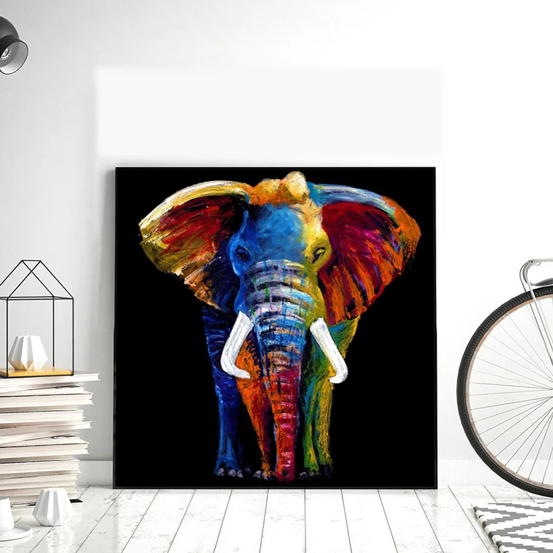 RELIABLI Арт холст картины слон животное фотографии Wall ART Для Гостиная Спальня