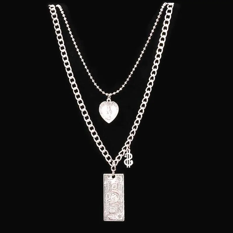 Многослойное ожерелье с подвеской в виде креста и пламени|fashion necklace|necklace fashionnecklace