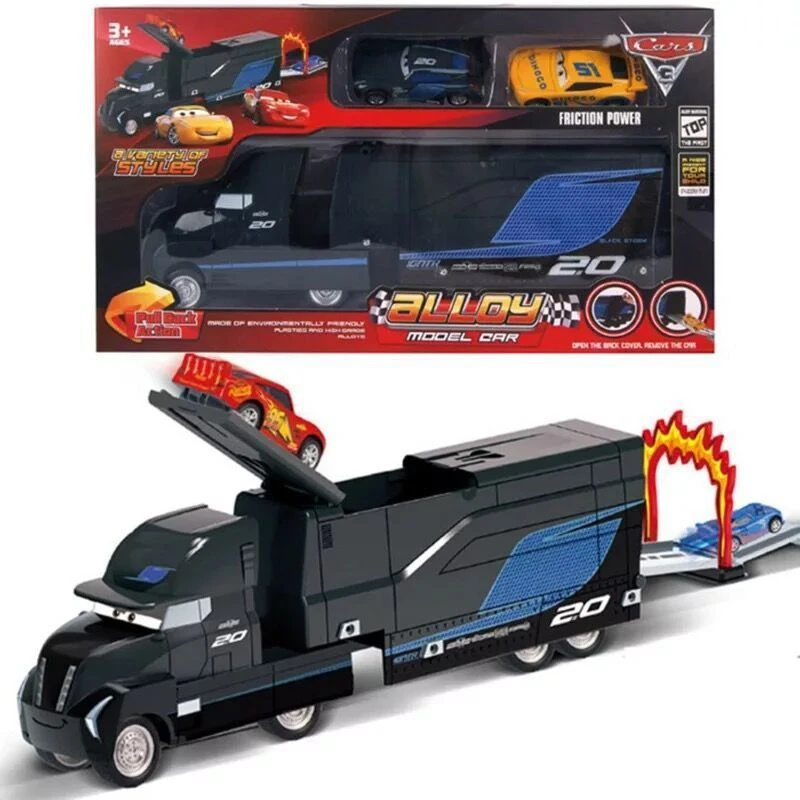 

Disney Pixar 3 Lightning McQueen Jackson Storm Parade Matmark Truck Uncle Gift Box Send Metal Casting Model Children's Toys