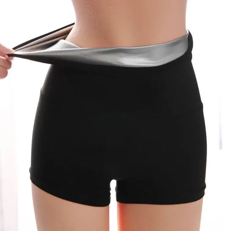 Women Sauna Sweat Pants Thermo Fat Control Legging Body Shapers Fitness  Stretch Control Panties Waist Slim Shorts