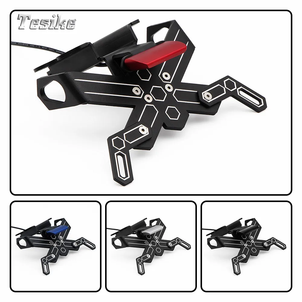 

For YAMAHA MT07 MT 07 FZ07 FZ 07 2014-2020 Motorcycle Accessories License Plate Holder LED Light Tail Tidy Fender Eliminator