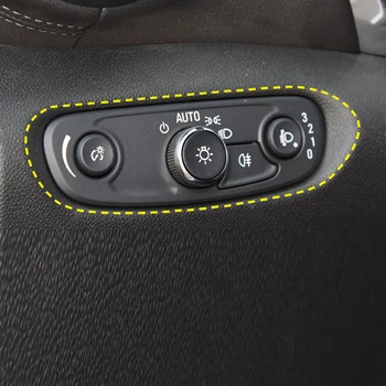

For Chevy Chevrolet Blazer 2019 2020 Carbon Style Headlight Switches Buttons Panel Frame Cover Trim Car Styling