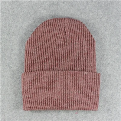 LightCoffee Simple rabbit fur hat hat female winter cold warm gravity waterfall hat knit hat - Цвет: LightCoffee