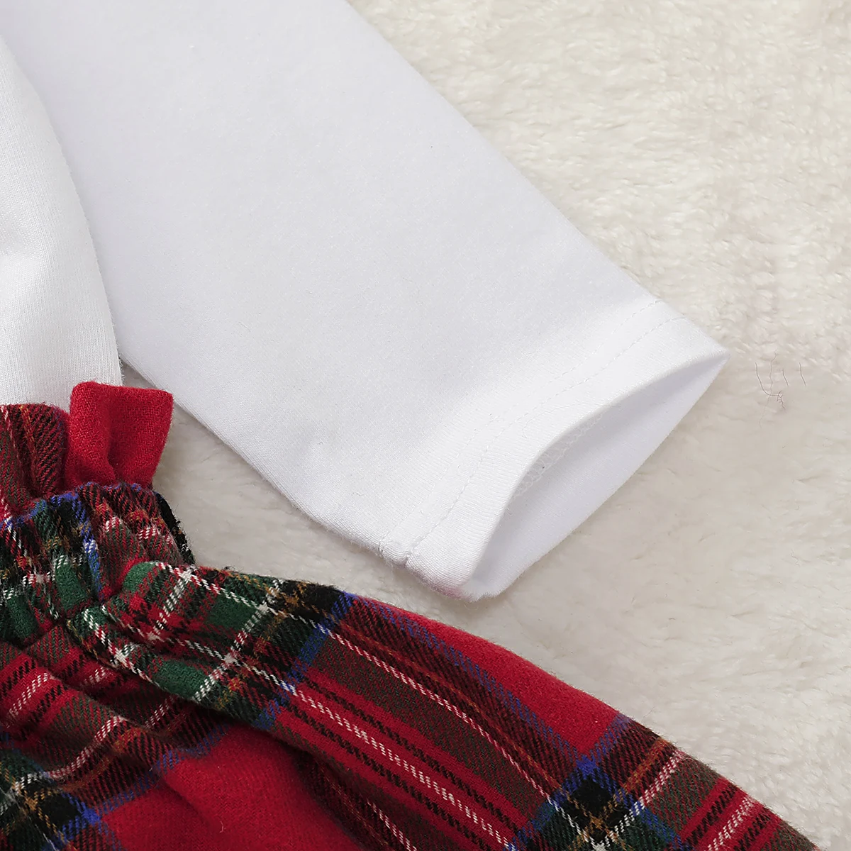 Рождественская юбка для маленьких девочек наряд комбинезон с длинным рукавом