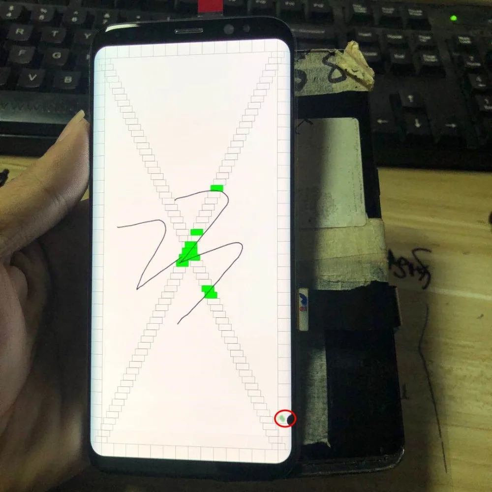 With Dead Pixels Original LCD For Samsung Galaxy S8 lcd G950 SM-G950F LCD Display Touch Screen Digitizer no Frame Assembly Part