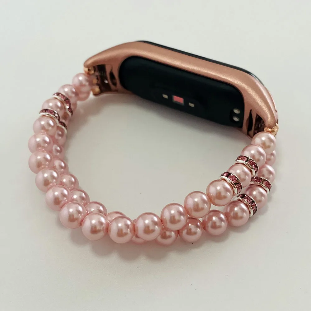 Stretchy Strap for Xiaomi Mi Band 6 Mi5 Bracelet for Women Mi Band 5/4/3 Wristband Accessories Miband Watchband Jewelry Elastic Stretchy Strap for Xiaomi Mi Band 6 Mi5 Bracelet for Women Mi Band 5/4/3 Wristband Accessories Miband Watchband Jewelry Elastic