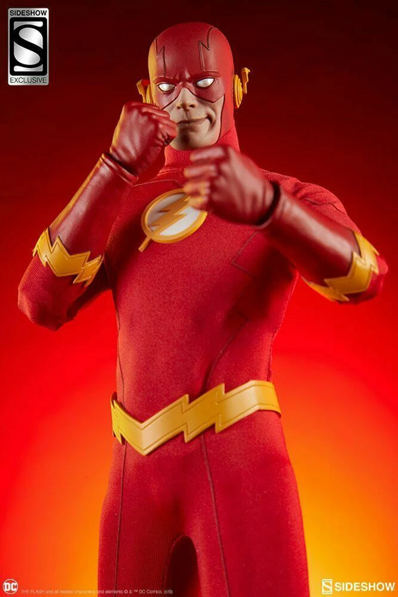 

The Flash Man Figure In stock Full Set Sideshow 100237 1/6 Set 12'' Movable Male DC Comics Toys for fans Collection gift