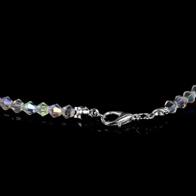 Elegant Rainbow Aurora Crystals Necklace Chokers for Women Fashion Jewelry