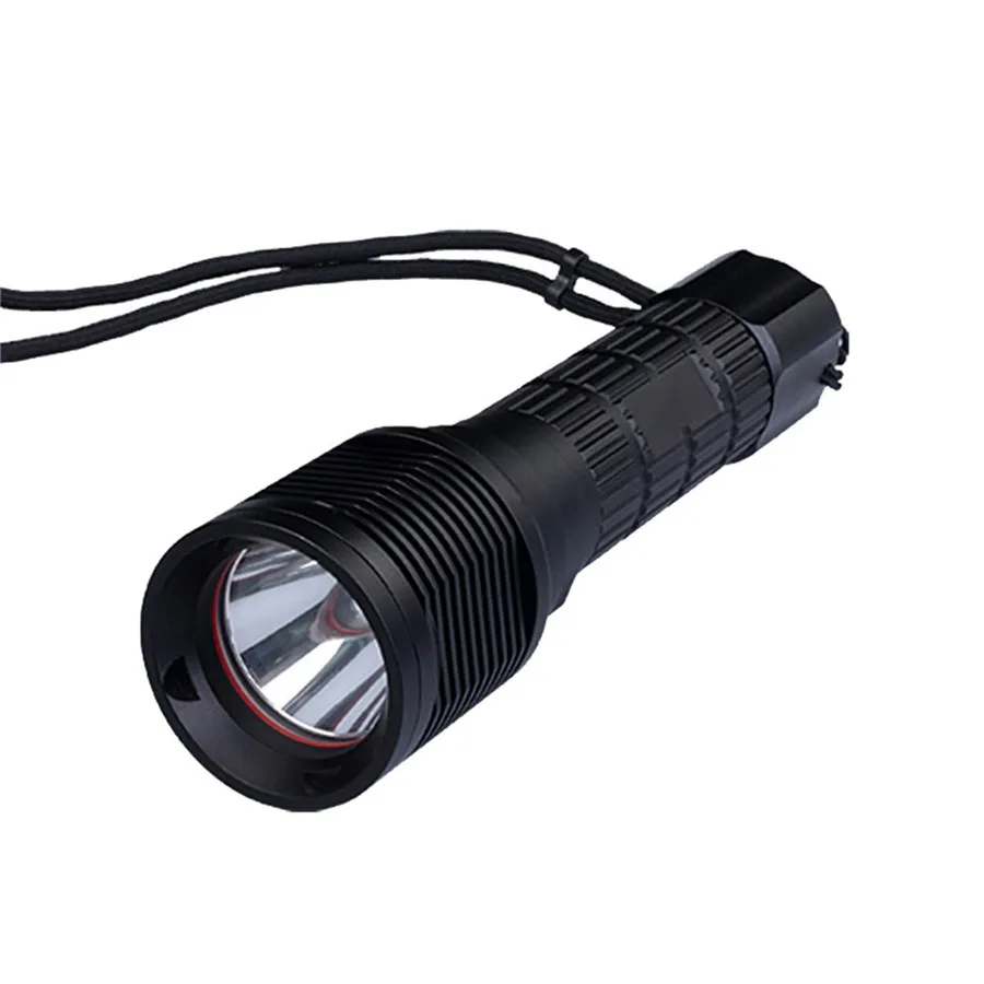 DF-007 diving flashlight underwater 500M waterproof light T6 LED scuba IPX8 rechargeable USB interface light riding light 35A8 (1)