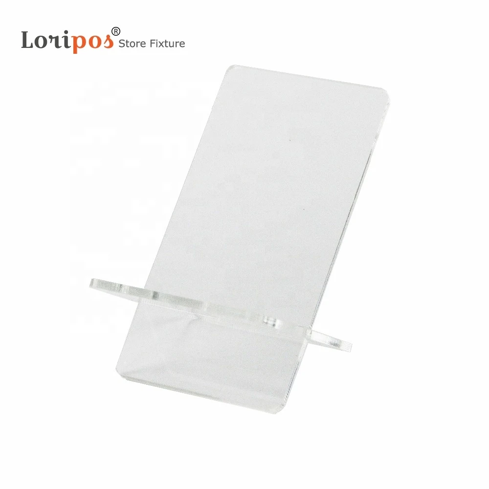 Mobile Cell Phone Stand X-type Clear Acrylic Shoes Holder Wallet Purse Exhibition Table Medicine Bottle Display Rack