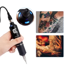 12000 об/мин, светодиодный, мощный, ротационный, гибридный, перманентный, гибридный, Перманентный макияж, тату-пистолет, машина, мощный тихий мотор, поставка