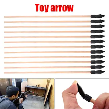 

Training Bow Arrow Practice Arrows Arrows Detachable Target Eye Blunt 12pcs Wood Bowstring Outdoor Sports Hunting Arrow