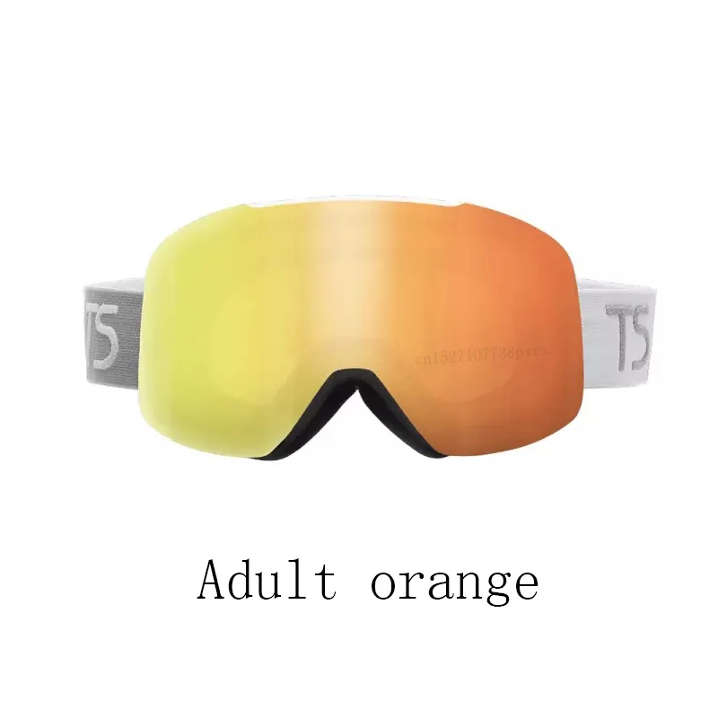 Adult orange Xiaomi Mijia сноуборд лыжные очки зимние спортивные очки для сноуборда Лыжная маска оборудование снежные очки лыжные принадлежности - Цвет: Adult orange