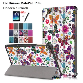 

Case for Huawei AGS3-AL09HN AGS3-W09HN Lightweight Tablet Smart Magnetic Cover for Huawei MatePad T10S Honor 6 10.1'' +Film+ Pen