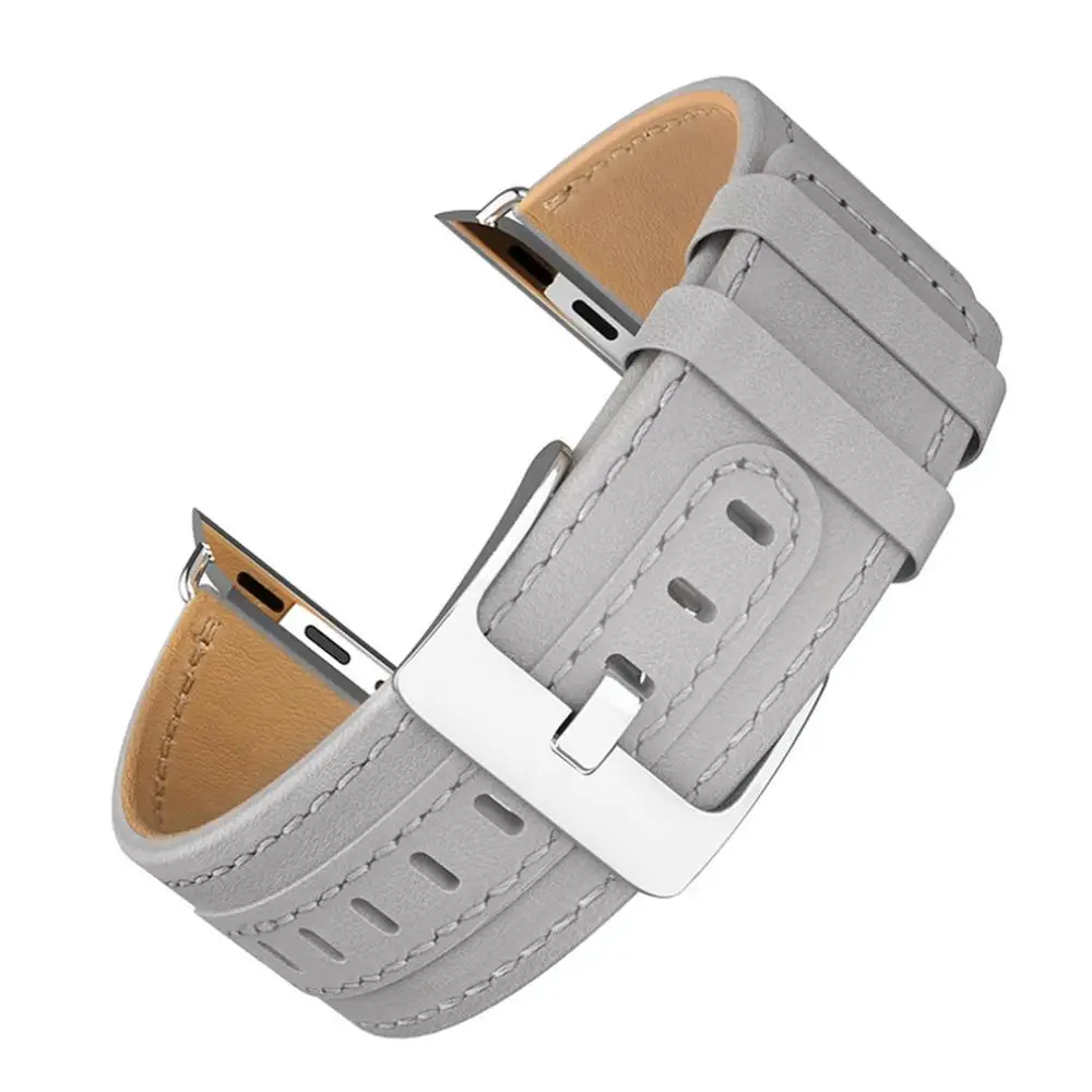 40mm Luxury Soft PU Leather Bracelet Strap Trendy Design Women Men Watch Wrist Strap Band Suitable for Apple Watch Series1/2/3/4 - Цвет ремешка: 40mm