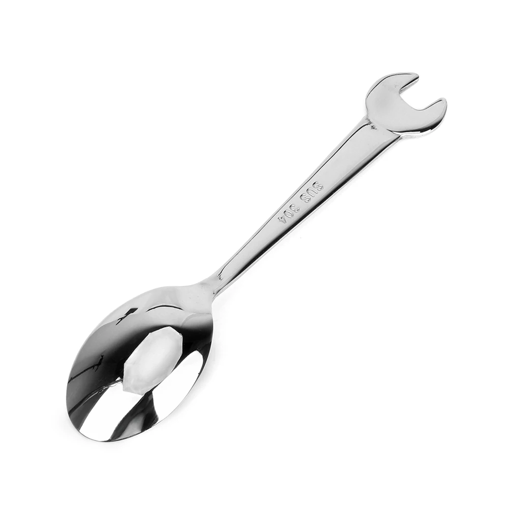HOOMIN Нержавеющая Сталь Гаечный ключ ложка вилочный гаечный Ключ Форма кухонные инструменты Гаджеты Посуда Аксессуары для приготовления пищи - Цвет: Spoon