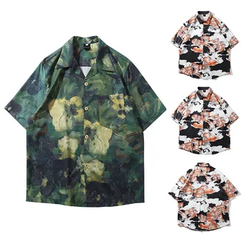 

Men's Short Sleeve Print Fashion Beach Shirt