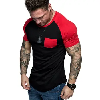 

Hirigin 2020 Men's Short Sleeve T-shirts Slim Fit Casual Blouse Shirt Summer Holiday Beach Basic Muscle Tee Tops Shirts