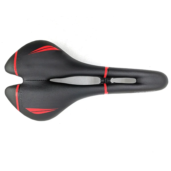 new red Велосипедное седло для шоссейного горного велосипеда MTB, сиденье для горного велосипеда, динамическое сиденье с защитой, открытая велосипедная подушка для переднего сиденья, Аксессуары для велосипеда - Цвет: new red