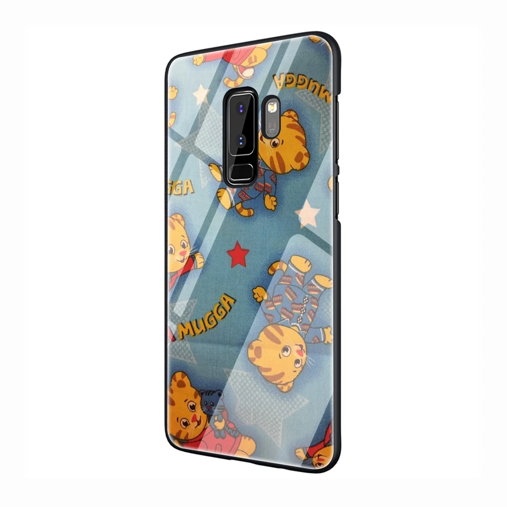 EWAU окрестности Даниэля Тигра Стекло чехол для телефона для samsung Galaxy S7 8; большие размеры 9, 10; плюс 10 плюс Note8 9 10 плюс A10 20 30 40 50 60 70
