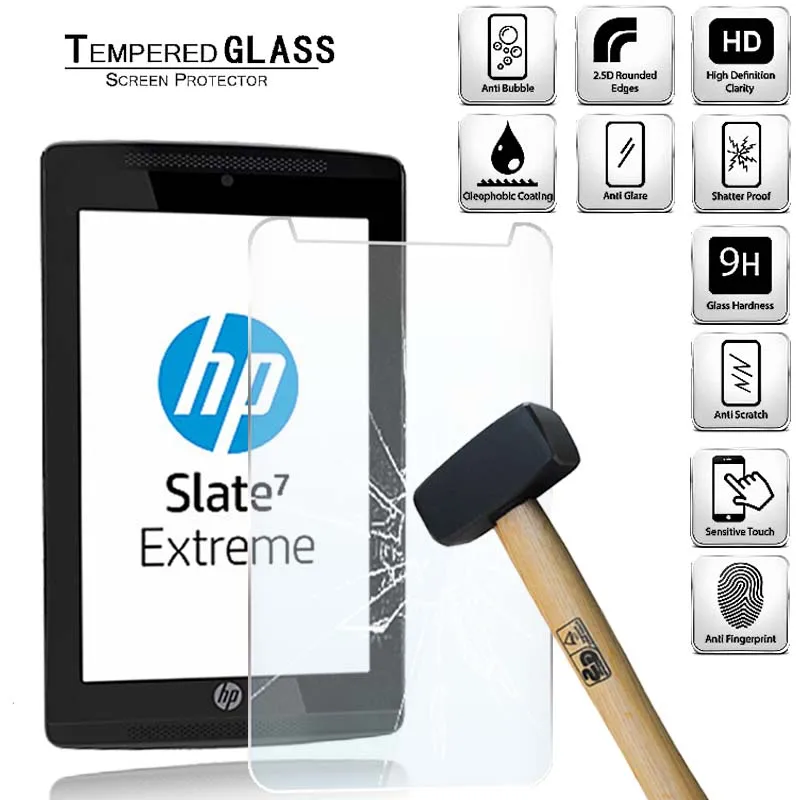 

Tablet Tempered Glass Screen Protector Cover for HP Slate 7 Extreme Anti-Scratch Anti-Screen Breakage HD Tempered Film