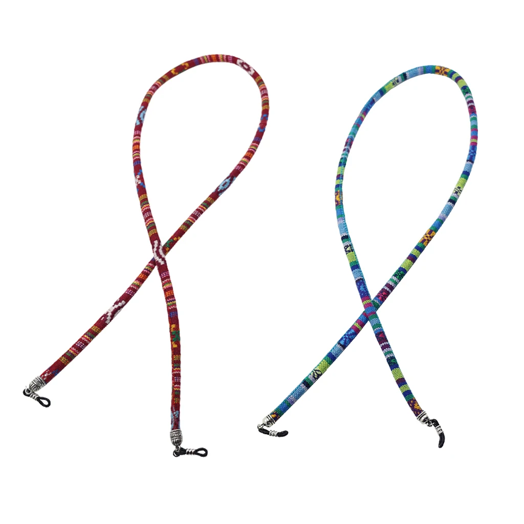 2x Sports Outdoor Travel Sunglasses Neck Cord Strap Eyeglasses Glasses Strings Lanyards Holder Retainers for Adults Kids