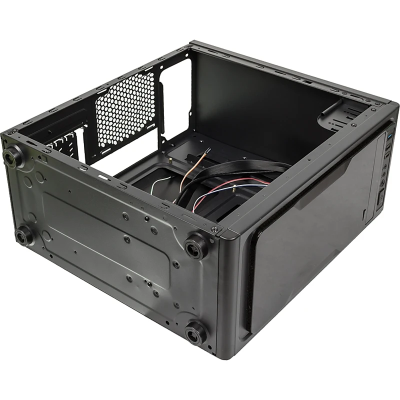 Корпус Accord SKY-01 черный без БП ATX 4x120mm 2xUSB2.0 1xUSB3.0 audio