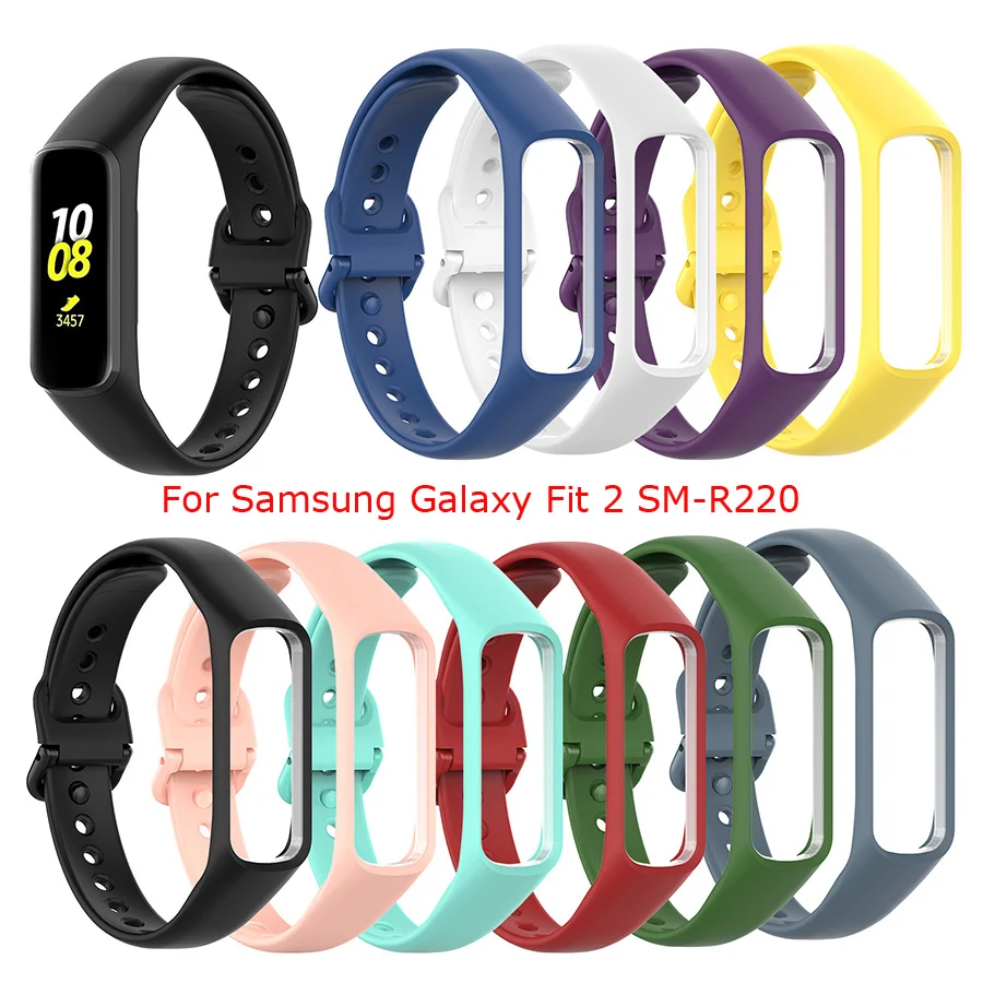 Correa De Silicona Para Samsung Galaxy Fit 2 Sm-R220, Pulsera De Repuesto Para Samsung Galaxy Fit2 R220, Accesorio Para Reloj De Pulsera