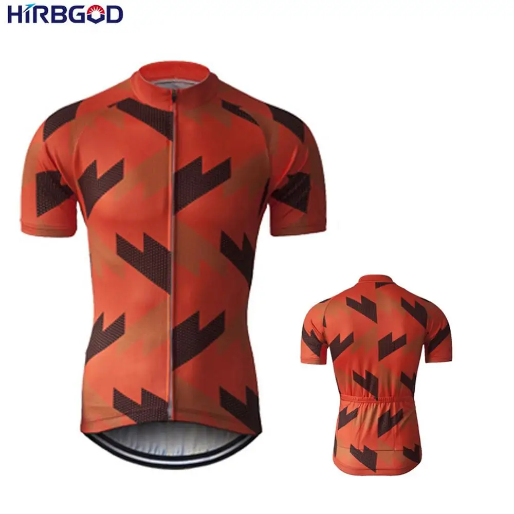 Новое мужское оранжевое Джерси HIRBGOD для езды на велосипеде полосатая