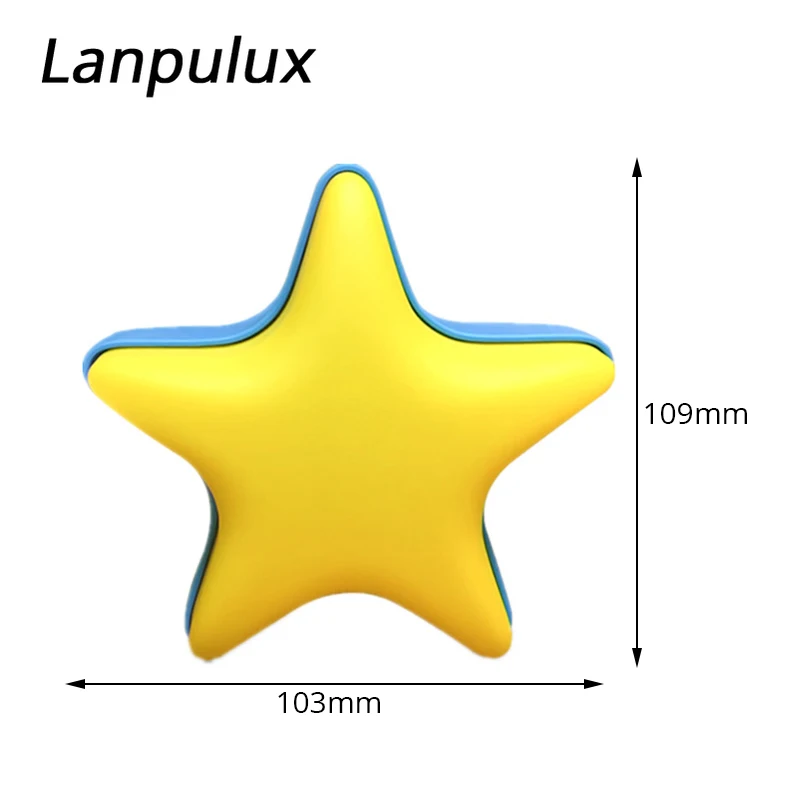 Ночник в форме звезды Lanpulux детская прикроватная лампа с затемнением и