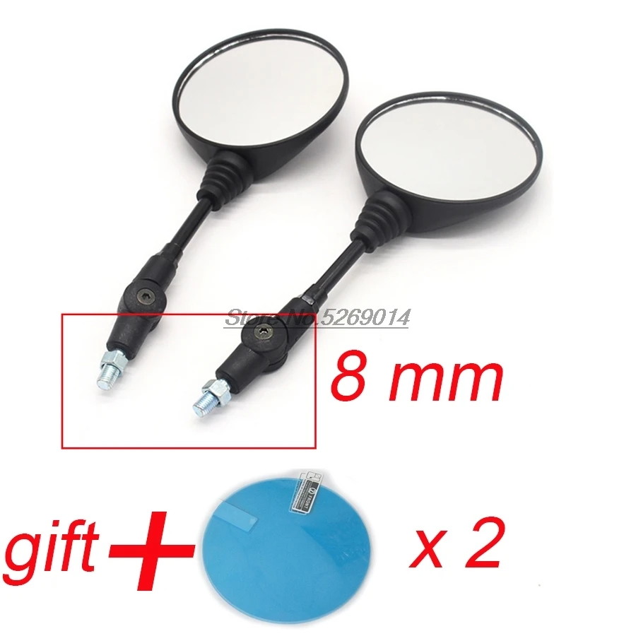 8mm with waterproof Оригинальные мотоциклетные зеркала заднего вида с водонепроницаемым чехлом для индийских мотоциклетных аксессуаров Dorsoduro Africa Твин - Цвет: 8mm with waterproof