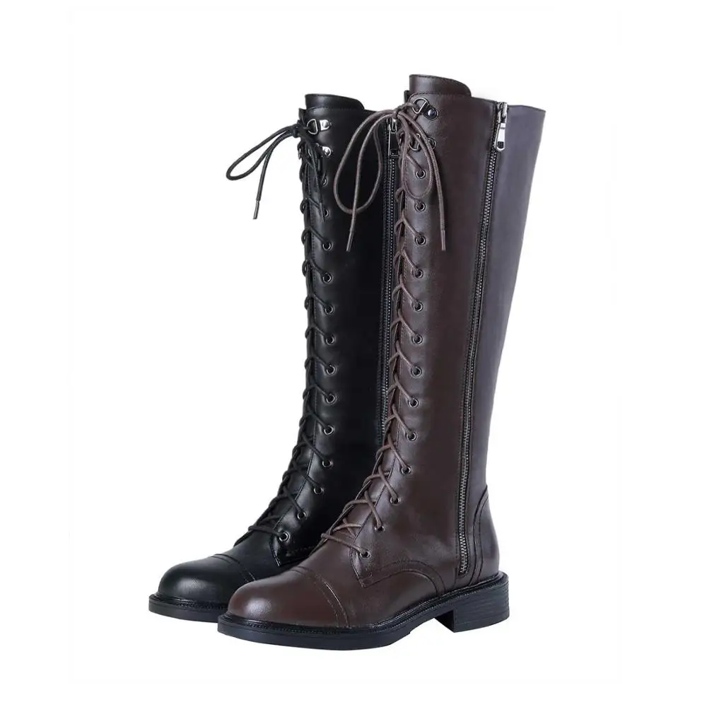 Chaussures femme Сапоги для верховой езды Женская зимняя обувь Теплые рыцарские сапоги