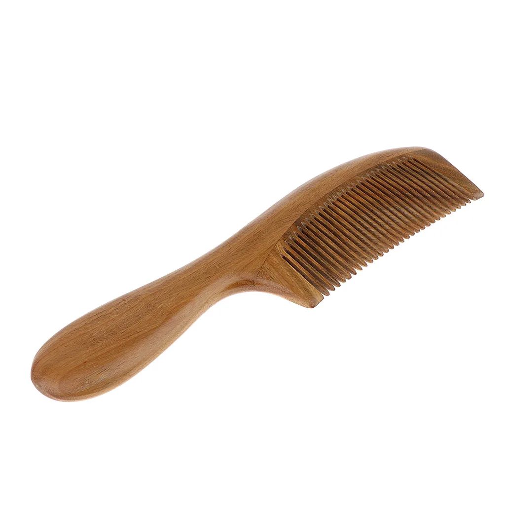 Hair Comb Wooden Fine Tooth Comb for Curly Hair Detangling,Ergonomic  Comb:Made of Natural Sandalwood Anti Bacterial