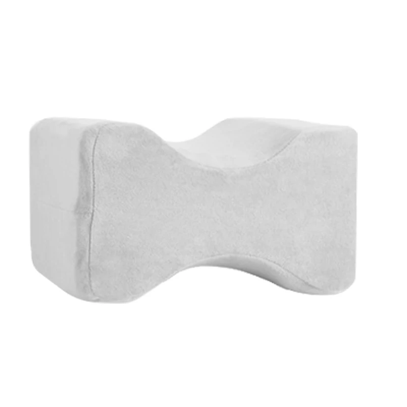 Ортопедическая подушка для поддержки колена из пены памяти с охлаждающим гелем для бокового сна - Цвет: Белый