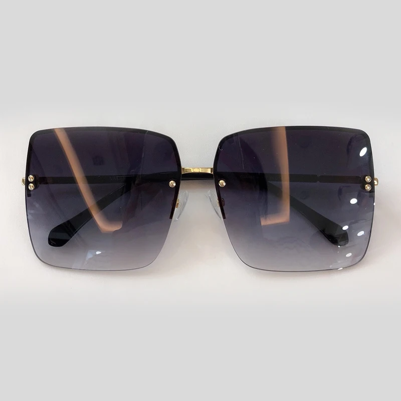No2 Sunglasses Винтажные большие квадратные женские солнцезащитные очки, роскошные брендовые Модные солнцезащитные очки больших размеров, женские солнцезащитные очки UV400 - Цвет линз: No2 Sunglasses