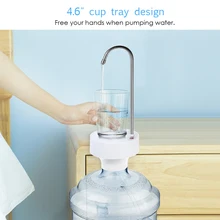 Водяной насос Электрический с поддоном дизайн USB умный автоматический выход воды машина баррель силиконовая трубка водопроводный кран