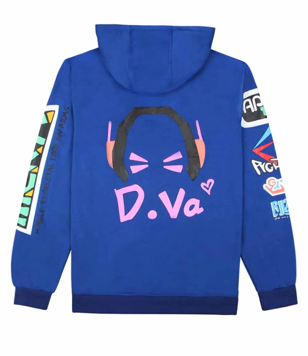 VEVEFHUANG косплей игры OW D. VA Dva костюмы Хана Сонг 3D печатных Толстовка Косплей игры аниме мультфильм с капюшоном D. Куртка VA