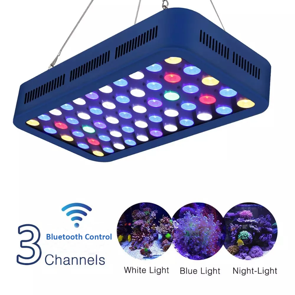 Populargrow 165w Bluetooth Управление затемнения светодиодный аквариумный светильник