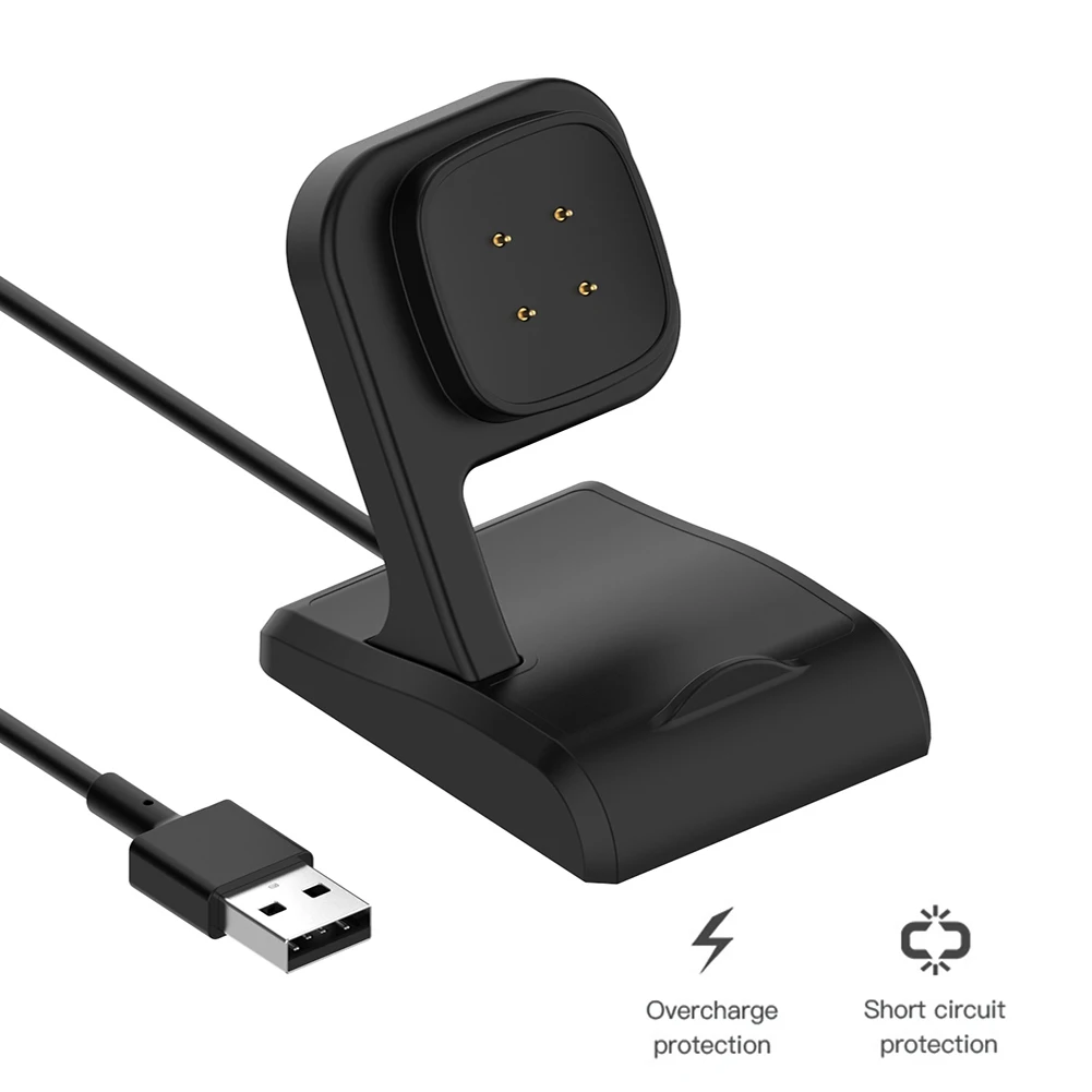 Sense USB Charging Dock Station Cable Cord Charger New For Fitbit Versa 3 