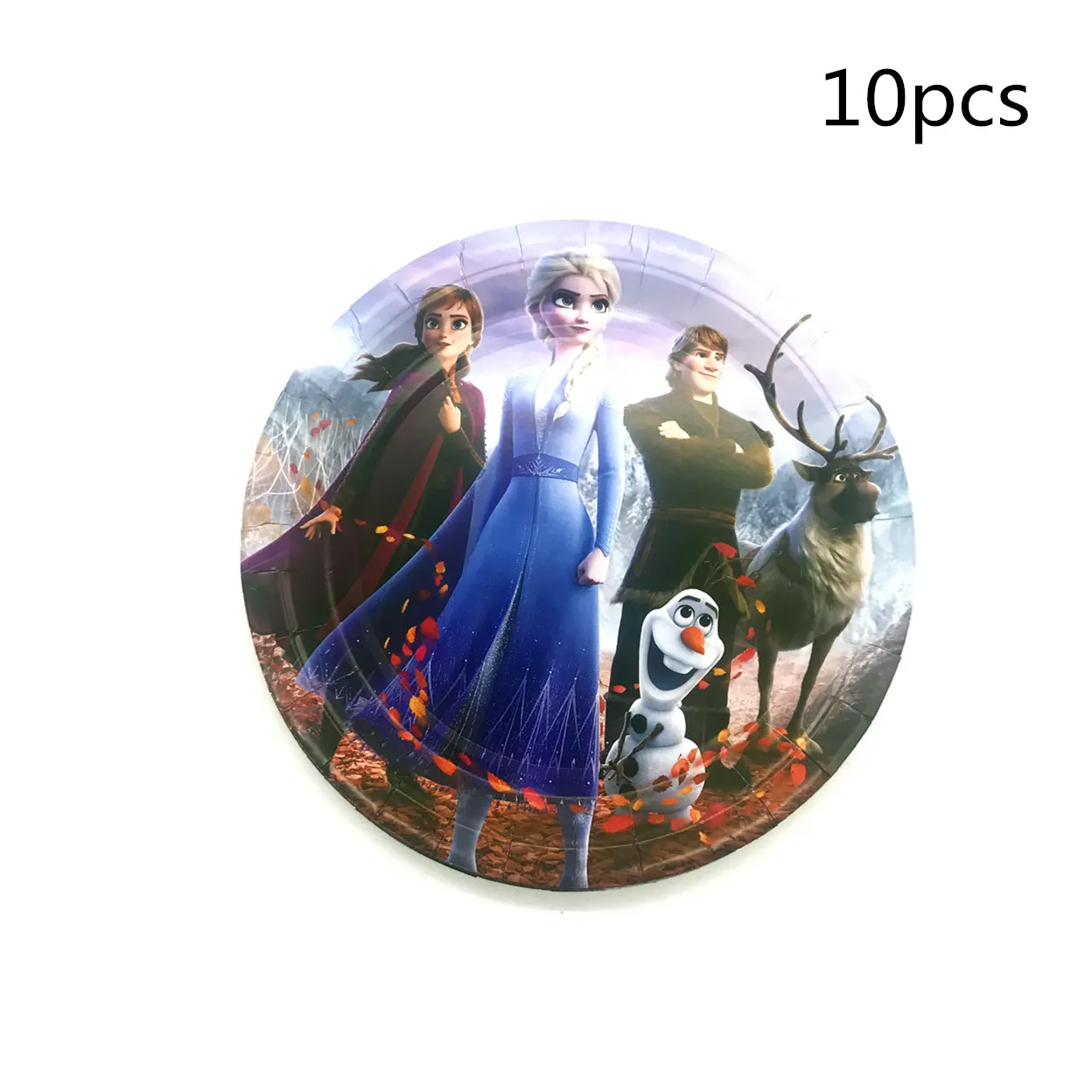 

10pcs Frozen Disposable Plate Boy Girls Birthday Party Supplies Fruit Tray Baby Shower Wedding Decoration Kids Favors Cake Dish