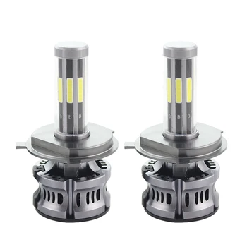 

2PCS H7 led 8 Sides lamp beads Headlight Auto Lamp Car Led Lamp With Decoding Canbus Drive led lights for car
